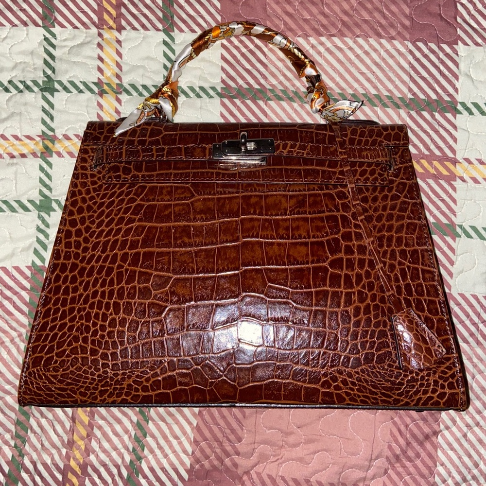 Vintage Cristian Italian Leather 32cm Kelly Bag